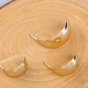 14K Gold Filled Hoop Earring Components, Priced Per Pair, Gold Filled Hoop Findings, 15mm, 17mm, 22mm Hoop Earring Findings GFER163