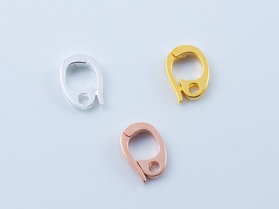 pcs -Sterling Silver, Gold Plated, Rose Gold Plated on Sterling Bail  Enhancer Charm Findings Pendant Findings Charm Enhancer BAIL033