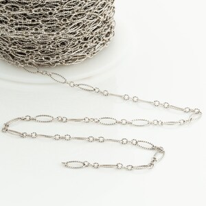 Thick Oval Rolo Chain by Foot for Permanent Jewelry, Permanent