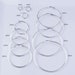 Sterling Silver Hoop Earring Finding, 2mm Thick Tube, Available in Different Sizes, Small or Large Hoops, Classic Earrings, SER359 