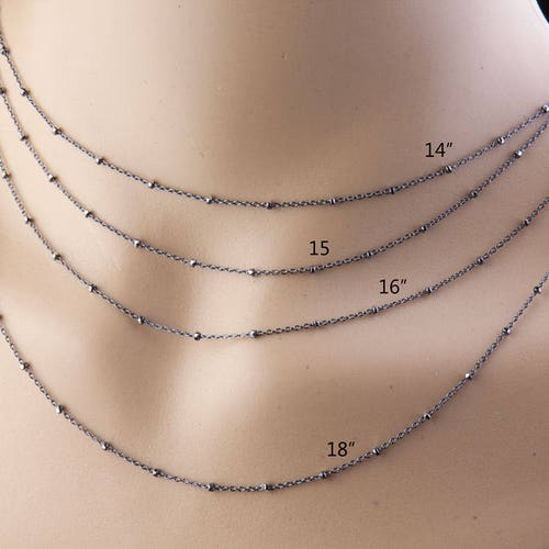 Black Oxidized Sterling Silver Finished 