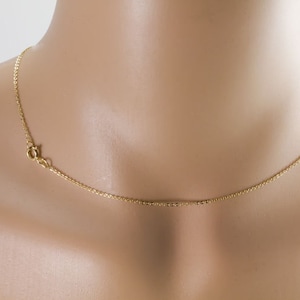 Goud gevuld 1,2 mm platte kabelketting ketting, delicaat, minimaal, eenvoudig, gelaagde dainty, sterk, alledaagse, gelaagdheid GFCN08