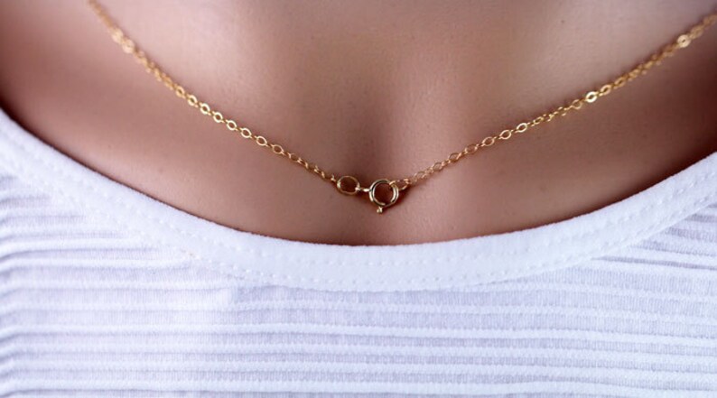 Pu&ograve; includere: Una collana a catena d'oro con chiusura a moschettone.