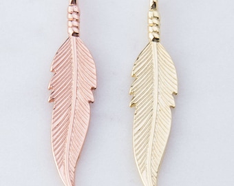 HARIM ハリム Leef Feather with Golden rose HARIM ネックレス ハリム / New Leef feather VERY SHINE