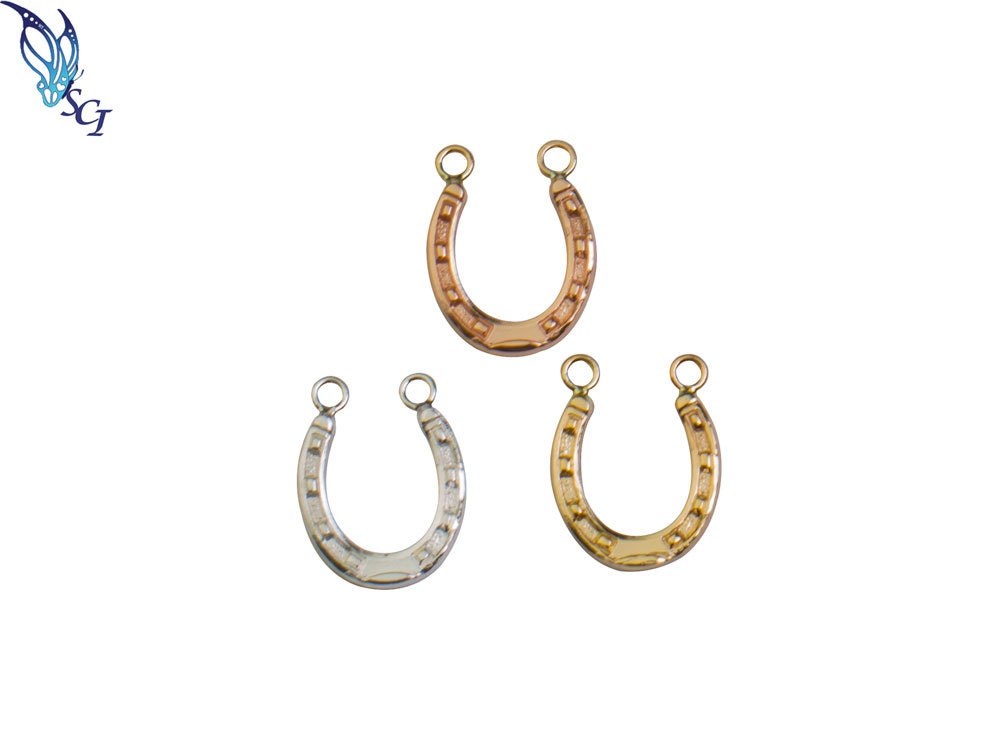 10pcshorseshoe Link Connector Jewelry Making Supply Horse Etsy