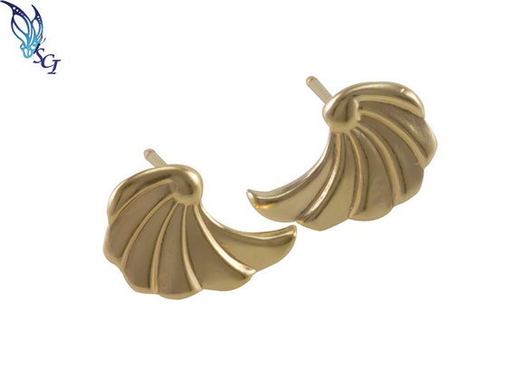 Bead, Metal Fan 12mm Bead, Metal Fan 12mm
