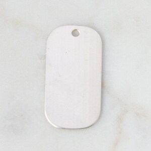 3pcs-Silver 24 GAUGE Dog Tag Stamping Blank, Stamping Supplies, Jewelry Making Supplies, Rectangle Stamping Blanks, Dog Tag Blanks, ST03QR