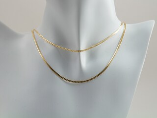 Collana A Catena Serpente Placcata Oro Per Donna | Girocollo In Acciaio Inox 3mm Con Placcatura Ispessita