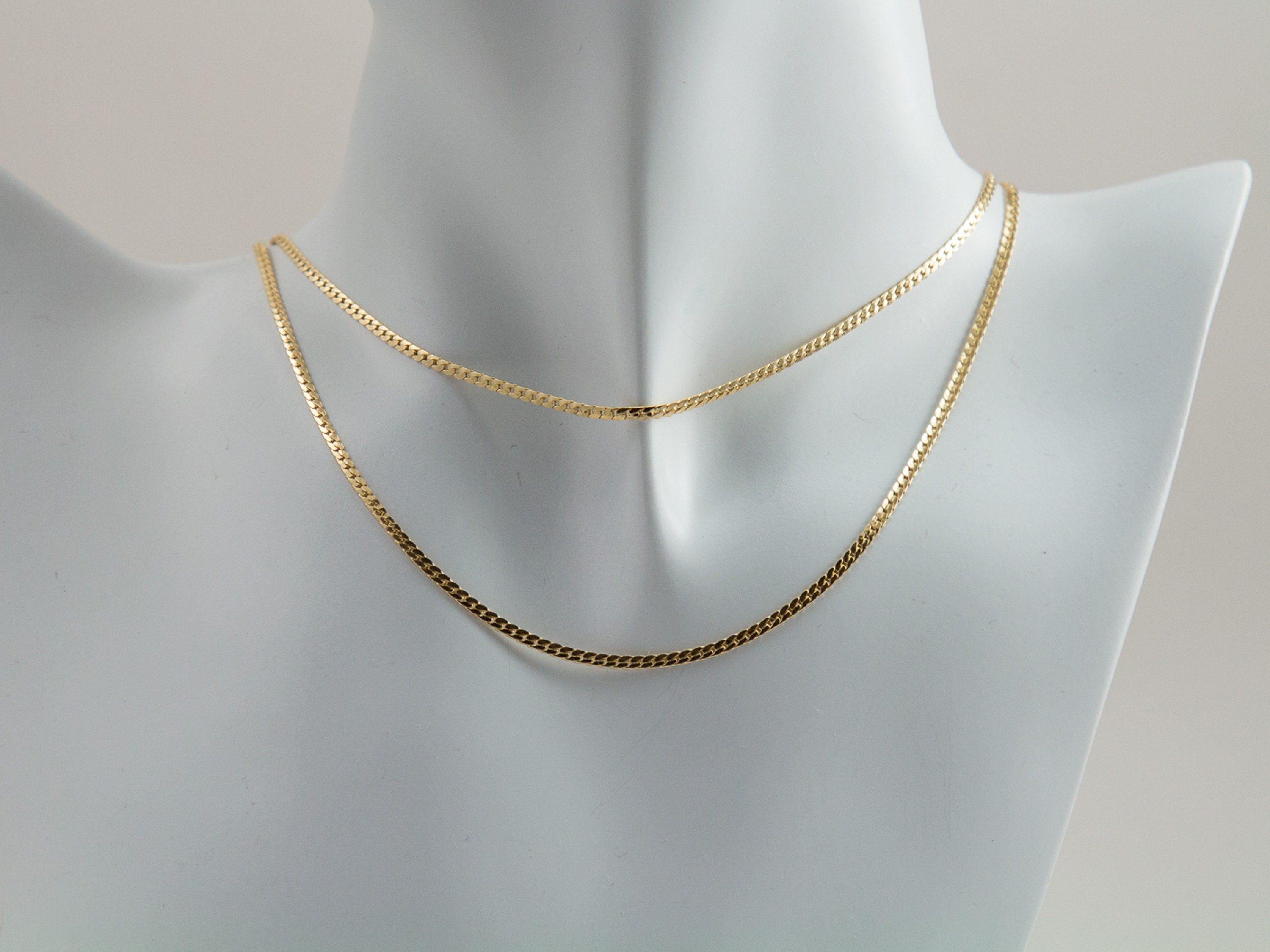 Collana A Catena Serpente Placcata Oro Per Donna | Girocollo In Acciaio Inox 3mm Con Placcatura Ispessita