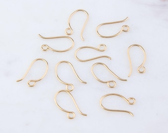 5Pairs-Gold Filled Ear Wire Earring Findings,Earring Findings, Ear Wire Earring Finding, Jewelry Making Supplies, GEF017