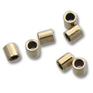 Gold Filled & Silver Crimp Beads, Beading Supplies, Jewelry Making Supplies, Crimp Beads, Beading Supply for Bracelet SF011, GF004, GF005 image 2