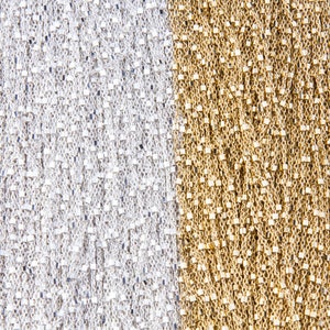 3 Feet,Diamond Cut Satellite Cable Chain in Sterling Silver, Heavy Gold Plating over Sterling Silver, Gold Plated Chain, SCNF183