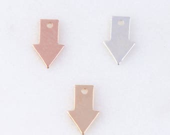 5pcs-Tiny Arrow Stamping Blank in Sterling Silver,Gold Filled or Rose Gold Filled,  Design Stamping Blanks,Arrow Stamping BlankST171DR