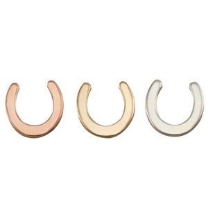 5pcs-10mm x 10mm 20 GAUGE Horseshoe Stamping Blank, Stamping Supplies,Lucky Charm Pendant .Horseshoe Jewelry Making Supplies, ST127DR