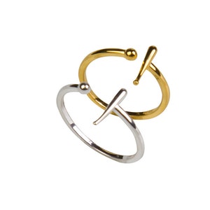 Baseball With Bat Adjustable Midi Ring, Adjustable Baseball Ring, Baseball Ring, Baseball Fan Ring, Bat And Ball Ring, Midi Ring, SR253