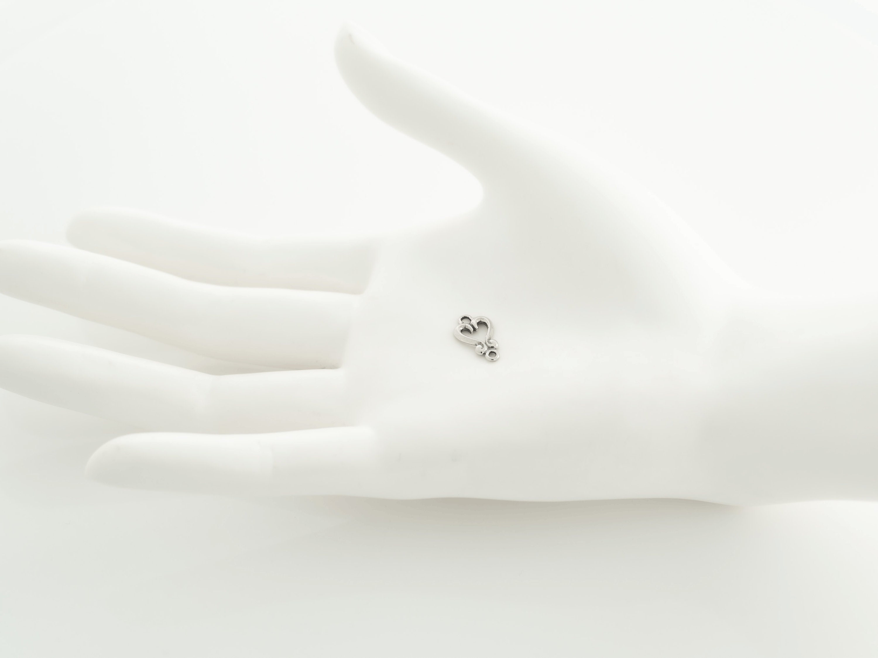 4pcs-sterling Silver Heart Link,great for Permanent Jewelry,permanent  Bracelet, Permanent Anklet,swirl Heart Link, Heart Connector 219LC-1 - Etsy