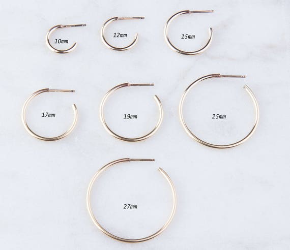 Buy Tube Hoop Earrings, Hoop Earrings, Gold Hoop Earrings, Tube