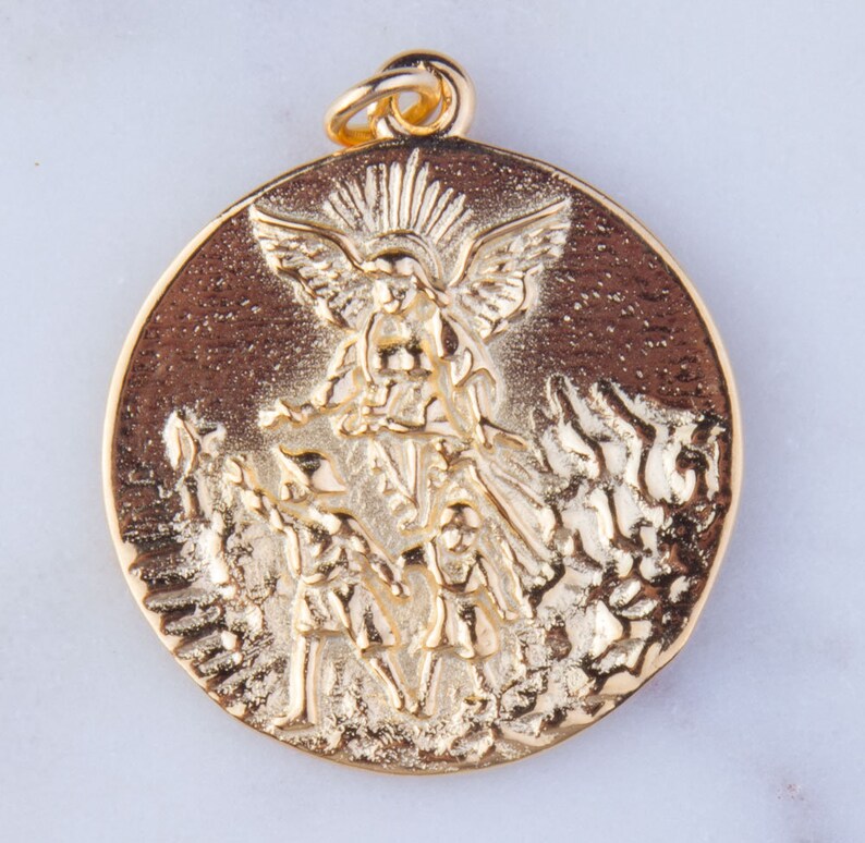 CLASSIC GOLD 2MM GUARDIAN ANGEL SMALL DISC main image 1