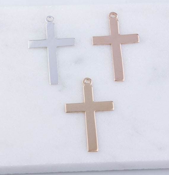 Gold-filled Plain Cross, Pendant Only Gold-filled Plain Cross, Pendant Only
