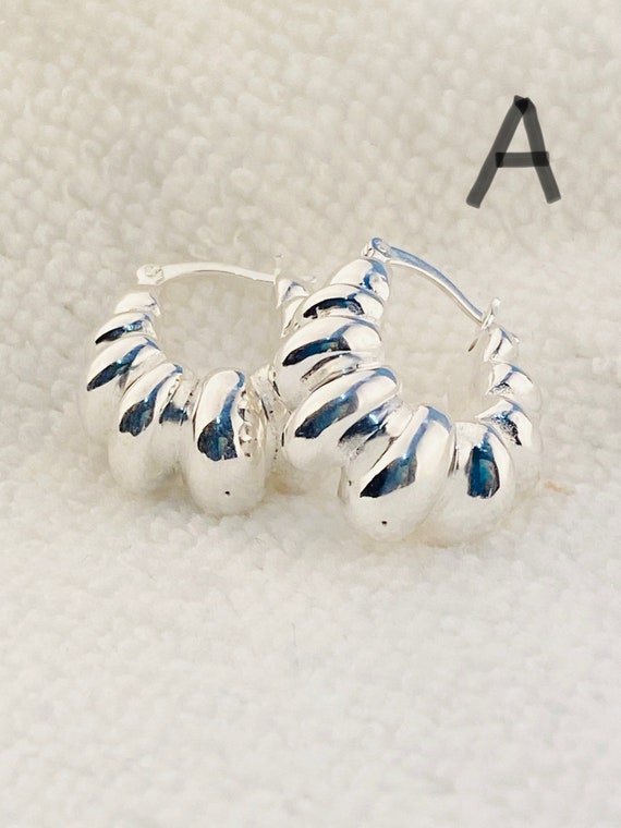 SILVER925 BIG HOOP EARRINGS /シルバー/ピアス Amazon.com: Large 925 Sterling Silver Hoop Earrings Big