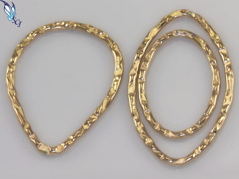 thumbnail image 2 of 18 Vintage Silver Plated Oval Dual Hook Connector Findings - 16mm - NOS N273 2 of 5