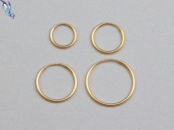 14k Rose Gold-filled Endless Hoops Earrings 24mm 14k Rose Gold-filled Endless Hoops Earrings 24mm