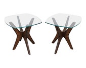 Adrian Pearsall Mid-Century Modern Jacks End Tables-PAIR