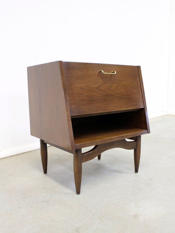 Vintage Mid Century Modern American Of Martinsville Merton L Gershun Dania Nightstand Cabinet End Table
