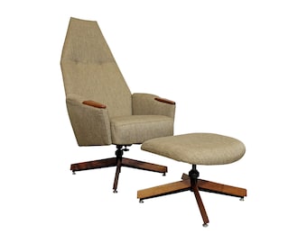 Mid-Century Modern Lounge Chair & Ottoman 2174C  by Adrian Pearsall on HOLD FOR JAM