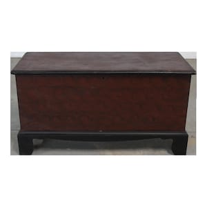 Primitive American- Pa Antique  Blanket Chest Bench Cira 1800&#39;s w Till