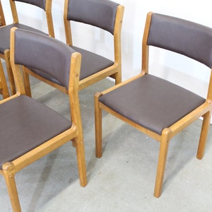 Set of 10 Danish Modern JL Moller Teak Side Dining Chairs image 4