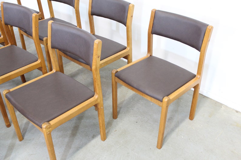 Set of 10 Danish Modern JL Moller Teak Side Dining Chairs image 4