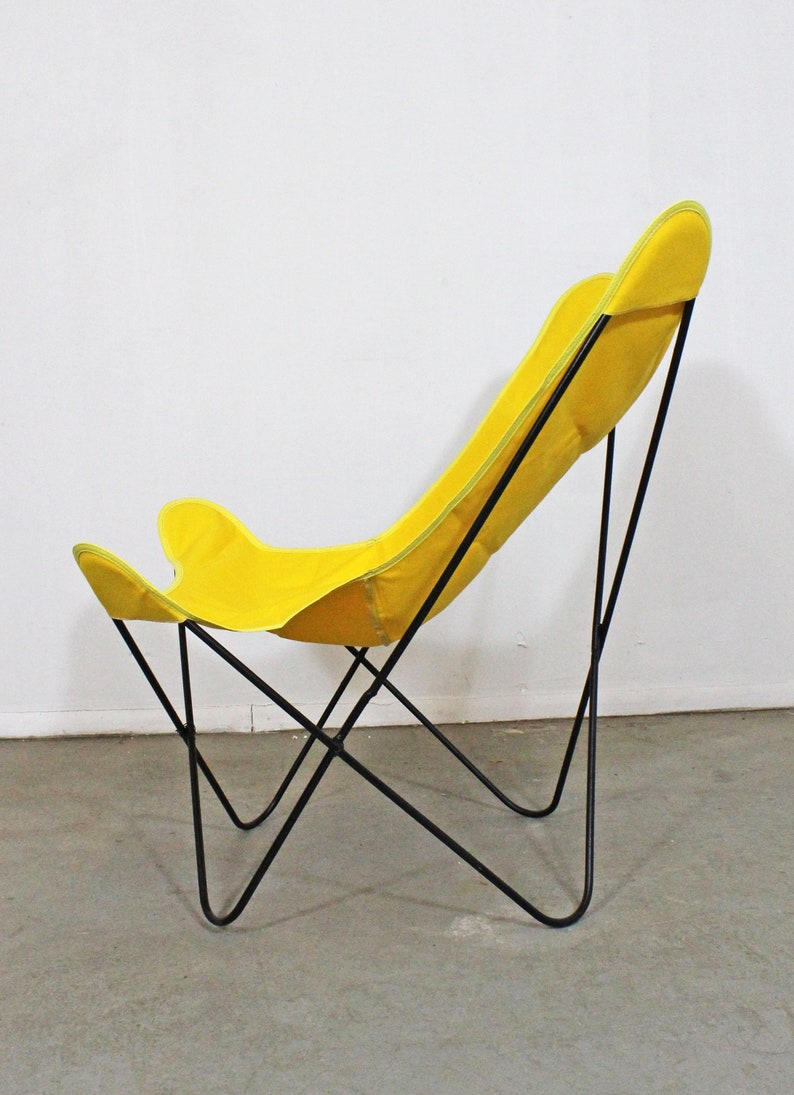 Mid-Century Modern Welded Iron Butterfly Chair Danish Modern Knoll Style image 5