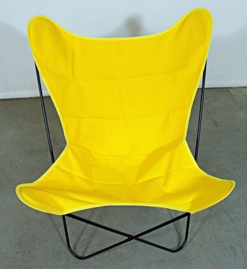 Mid-Century Modern Welded Iron Butterfly Chair Danish Modern Knoll Style image 4