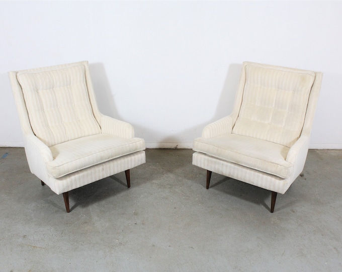 Pair of Mid-Century Danish Modern Paul McCobb Style Lounge Chairs