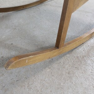 Mid-Century Modern Walnut Open Arm Rocking/Lounge Chair image 5