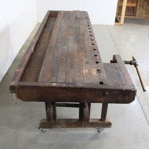 Antique Shaker Cabinet Makers Workbench image 8