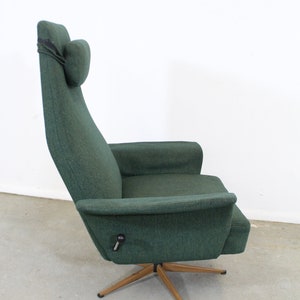 Mid-Century Danish Modern High Back Swivel Rocker Lounge Chair image 4