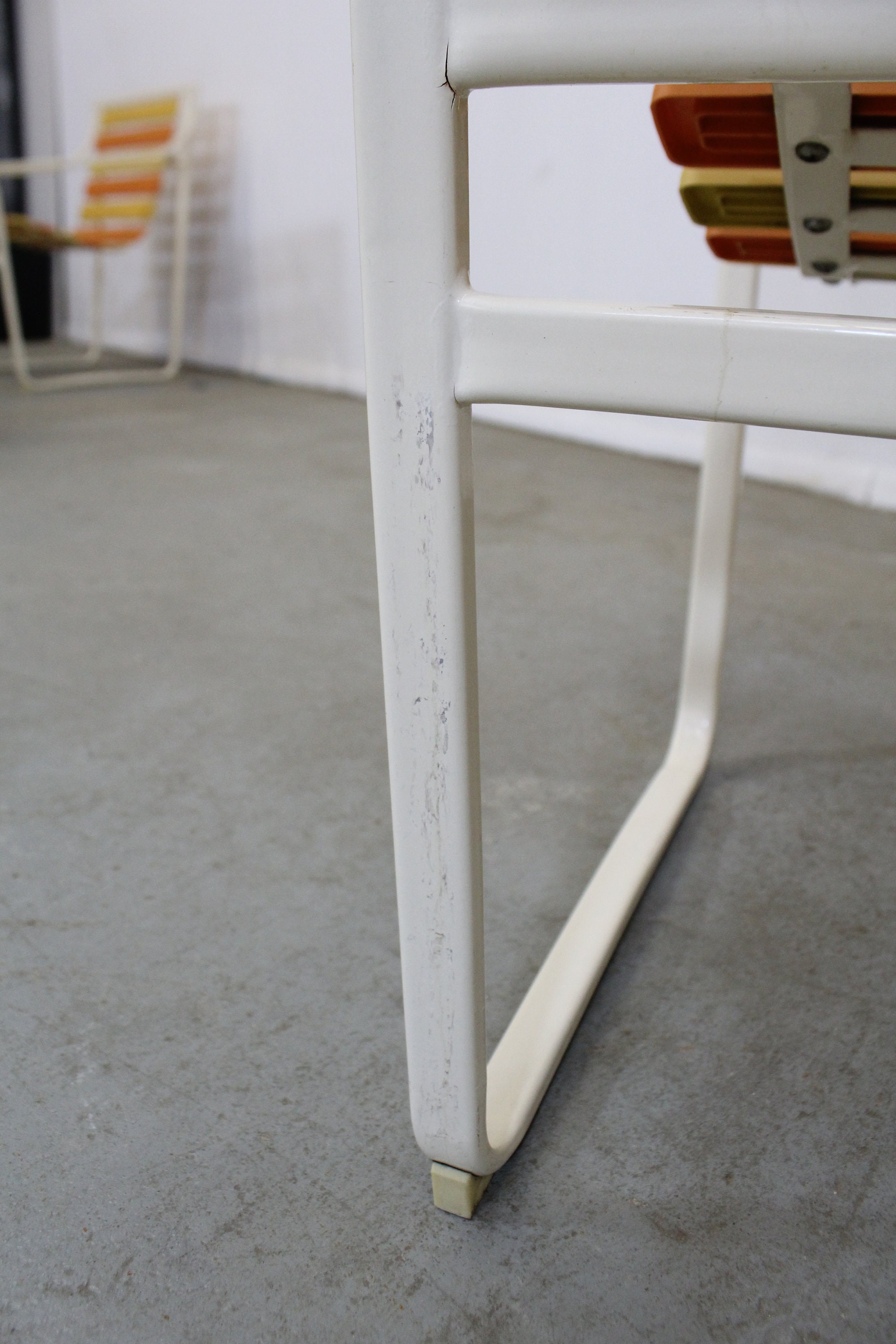 MidCentury Modern Rare Samsonite Outdoor Patio Steel Tube Arm Chairs