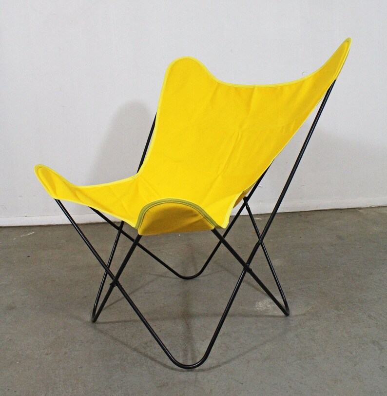 Mid-Century Modern Welded Iron Butterfly Chair Danish Modern Knoll Style image 3