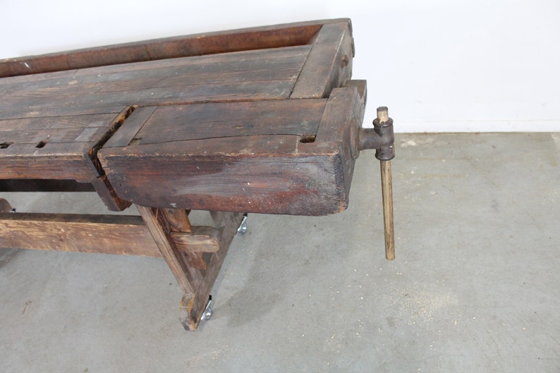 Antique Shaker Cabinet Makers Workbench image 9