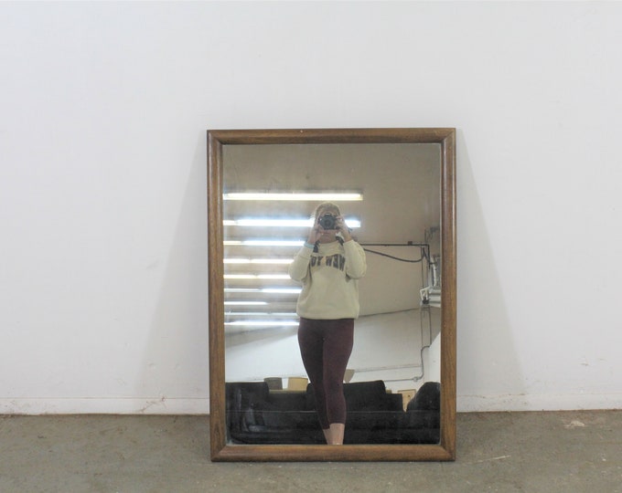 Mid-Century Modern Walnut Wall Mirror