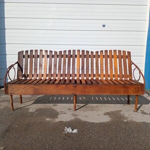 Vintage  Wood Andirondack Style Twig 77&quot; Bench