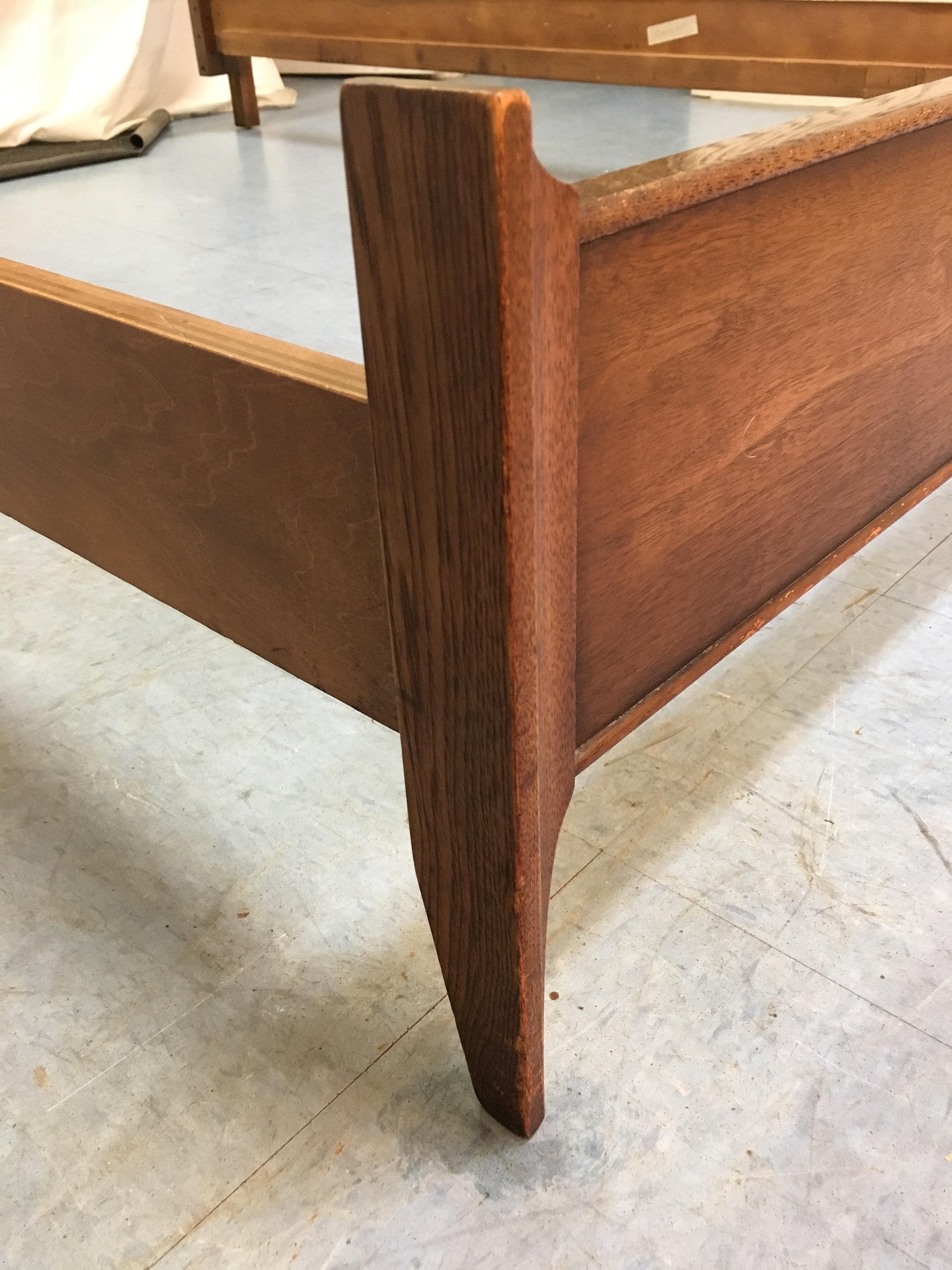 MidCentury Bed Frame Danish Modern Broyhill Brasilia Walnut Full Size