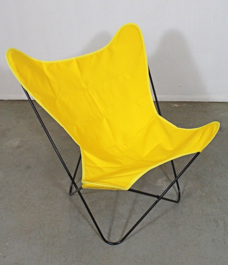 Mid-Century Modern Welded Iron Butterfly Chair Danish Modern Knoll Style image 2