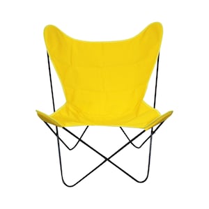Mid-Century Modern Welded Iron Butterfly Chair Danish Modern Knoll Style image 1