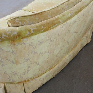 Mid-Century Modern Velvet Concave Front 92 Sofa image 7