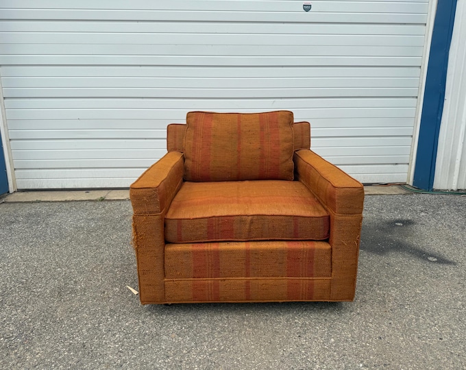 Mid Century Modern Cube Lounge Chair by Dunbar