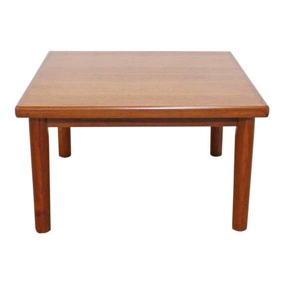 Danish Modern BRDR Furbo Square Teak End Table Coffee Table Mid