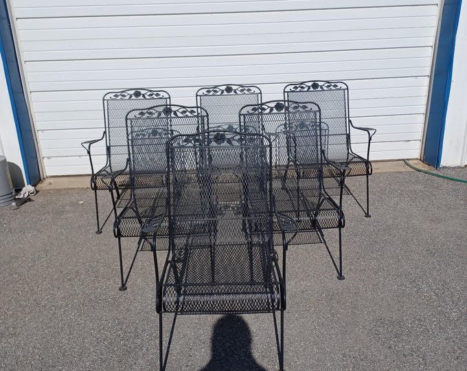 Set of 2 Mid-Century Modern Woodard Outdoor Chairs